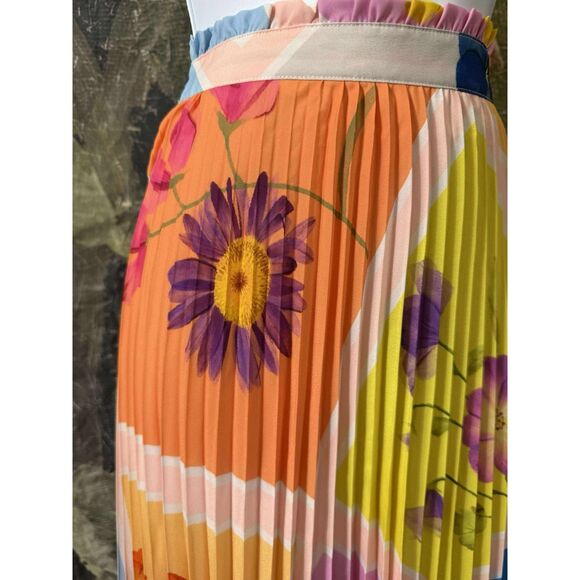 New Anthropologie The Isobel Silky Pleated Skirt by Maeve Sz Xl - Picture 6 of 6